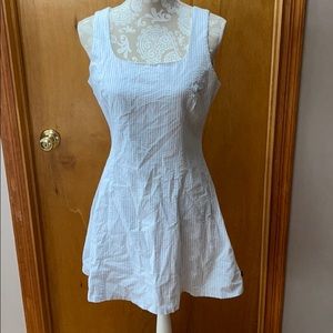 Tommy Hilfiger seersucker fit and flare dress. Size 10